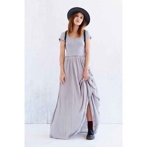 Ecote Lilac Low Back Boho Maxi Dress